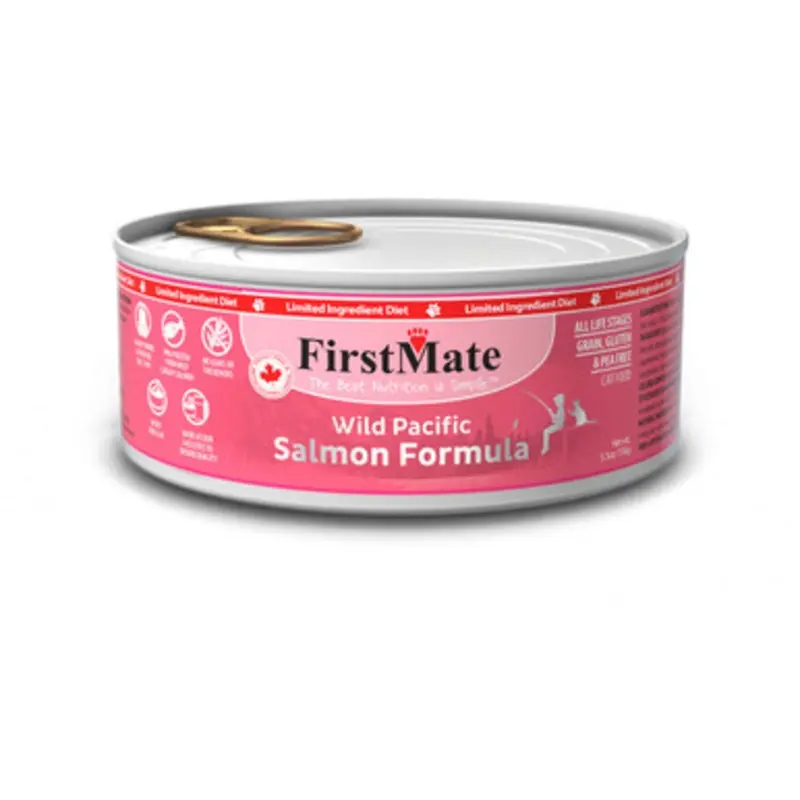 FirstMate Limited Ingredient Wild Salmon Formula Canned Cat Food 3.2 oz