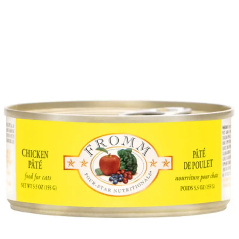 Fromm Four-Star Chicken Pate Canned Cat Food 5.5 oz