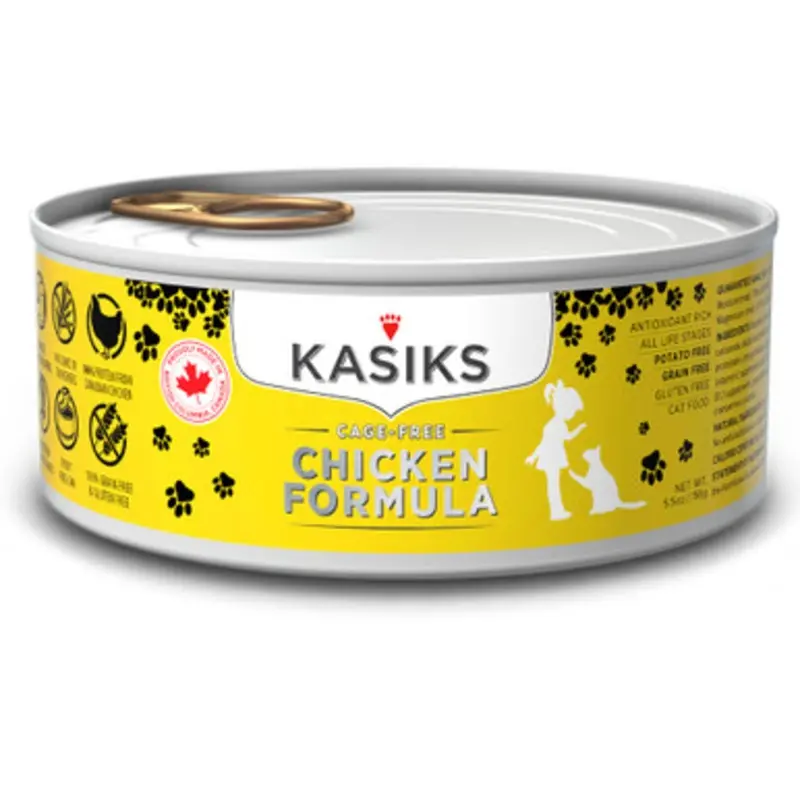 Kasiks Cage-Free Chicken Formula Canned Cat Food 5.5 oz