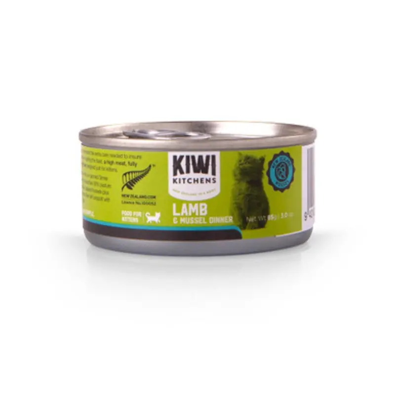 Kiwi Kitchens Lamb & Mussel Dinner Canned Kitten Food 3 oz