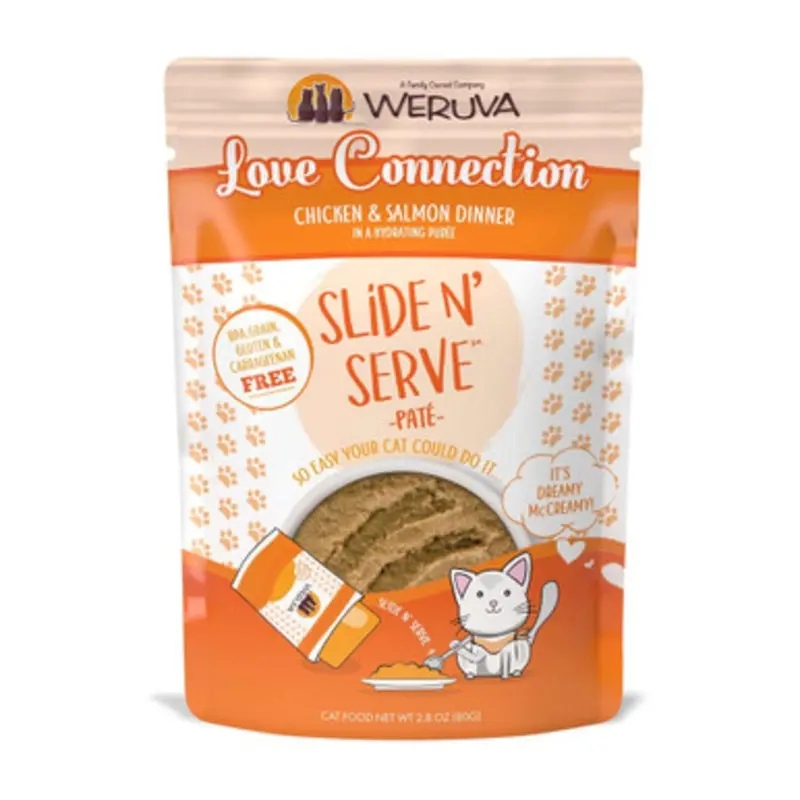 Slide N' Serve Love Connection Chicken & Salmon Dinner Wet Cat Food 2.8 oz