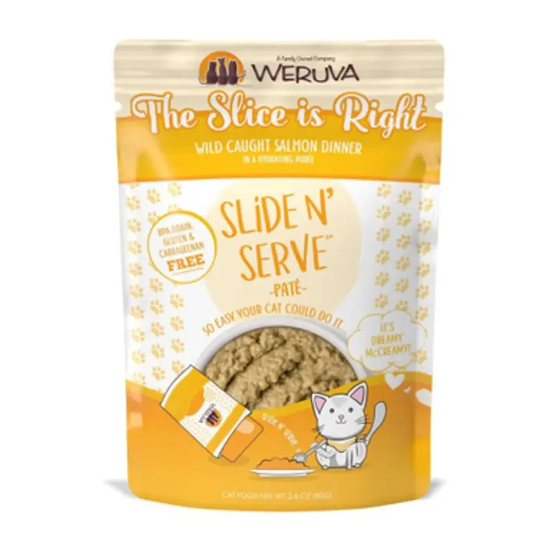 Slide N' Serve The Slice is Right Wild Caught Salmon Dinner Wet Cat Food 2.8 oz