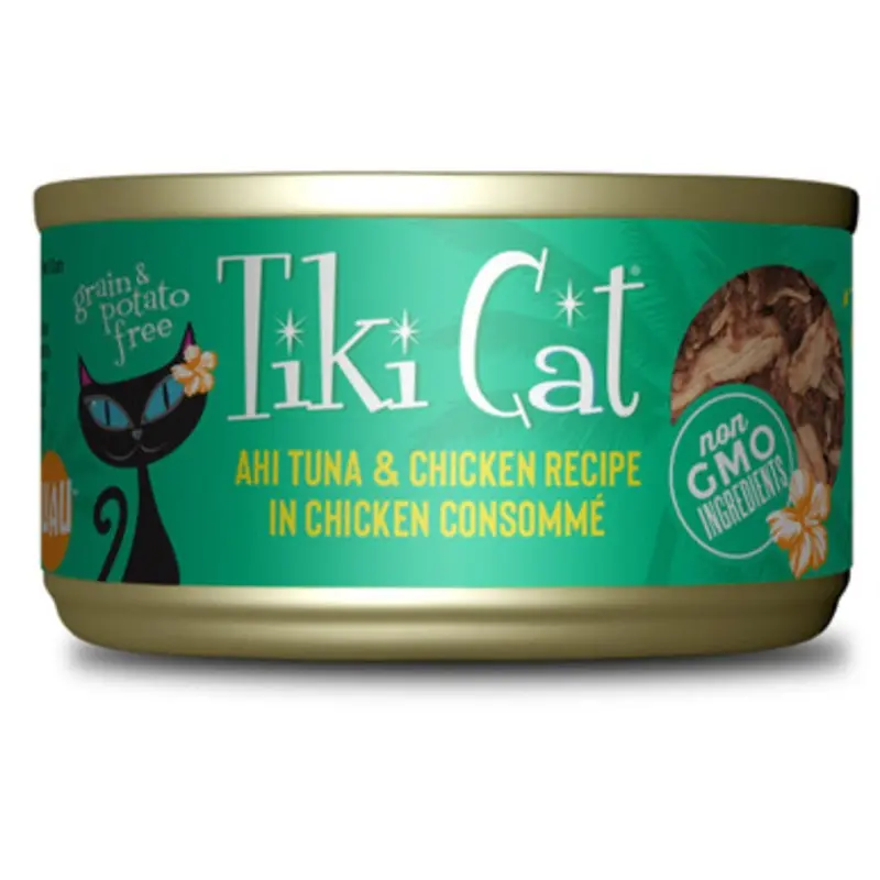 Tiki Cat Hookena Luau Ahi Tuna & Chicken Canned Cat Food 2.8 oz