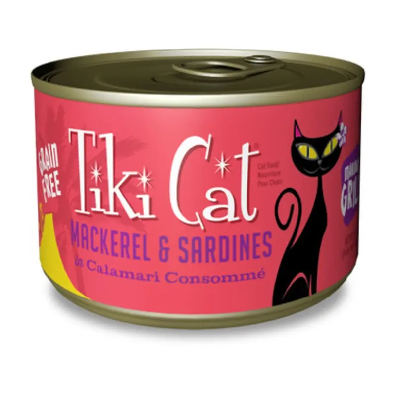 Tiki Cat Makaha Grill Mackerel & Sardines Canned Cat Food 2.8 oz