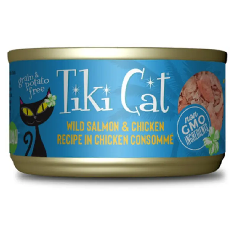 Tiki Cat Napili Luau Wild Salmon & Chicken Canned Cat Food 2.8 oz