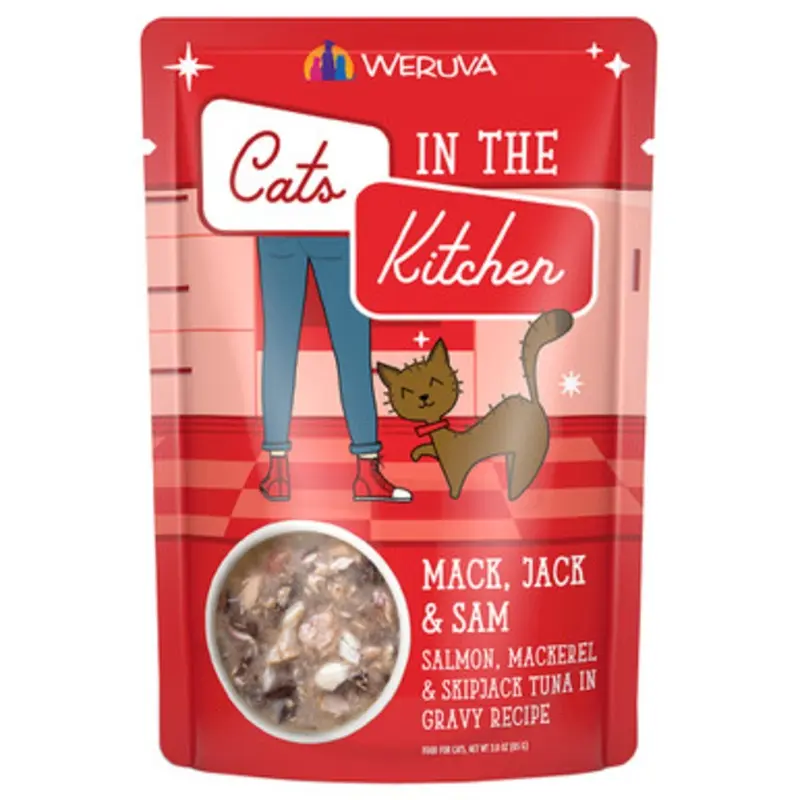 Weruva Cats in the Kitchen Mack, Jack & Sam Recipe Wet Cat Food 3 oz
