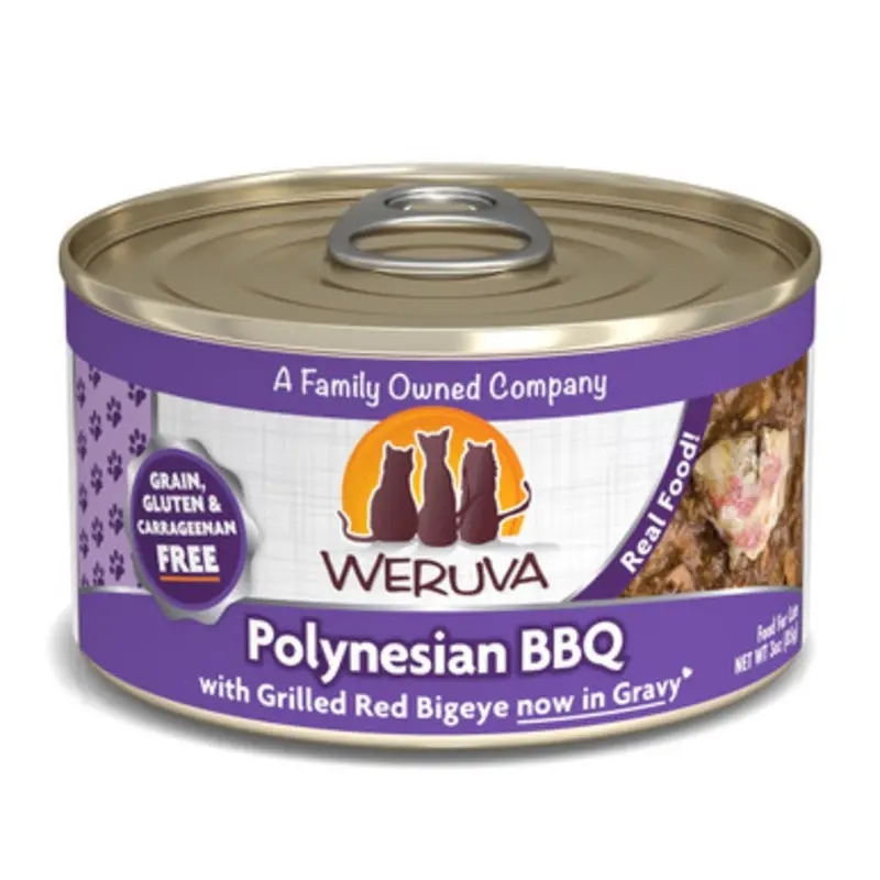 Weruva Polynesian BBQ with Grilled Bigeye Canned Cat Food 3 oz
