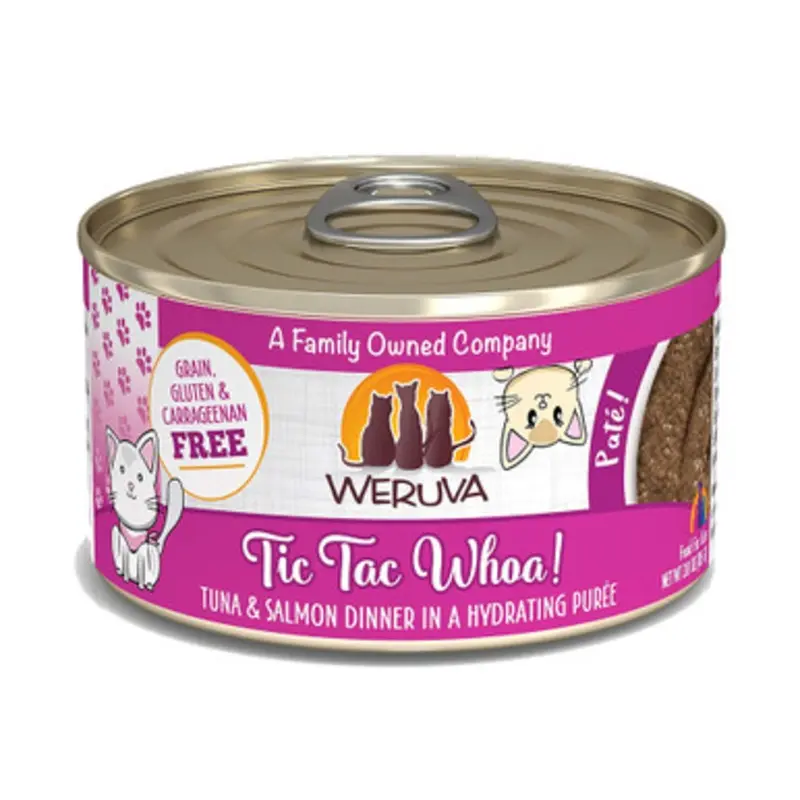 Weruva Tic Tac Whoa! with Tuna and Salmon Canned Cat Food 3 oz