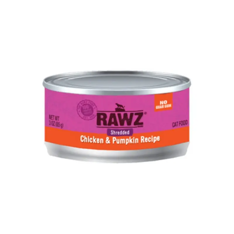 RAWZ Shredded Chicken & Pumpkin Recipe Adult Canned Cat Food 3 oz