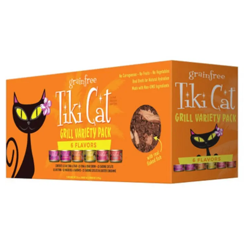 Tiki Cat King Kamehameha Variety Pack Canned Cat Food 2.8 oz - 12 ct