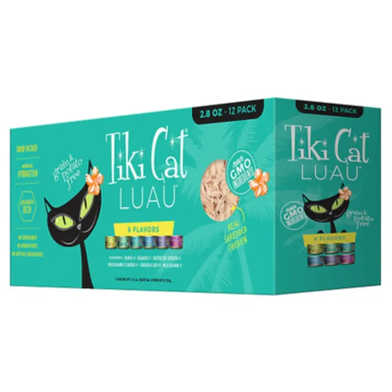 Tiki Cat Luau Queen Emma Variety Pack Canned Cat Food 2.8 oz - 12 ct