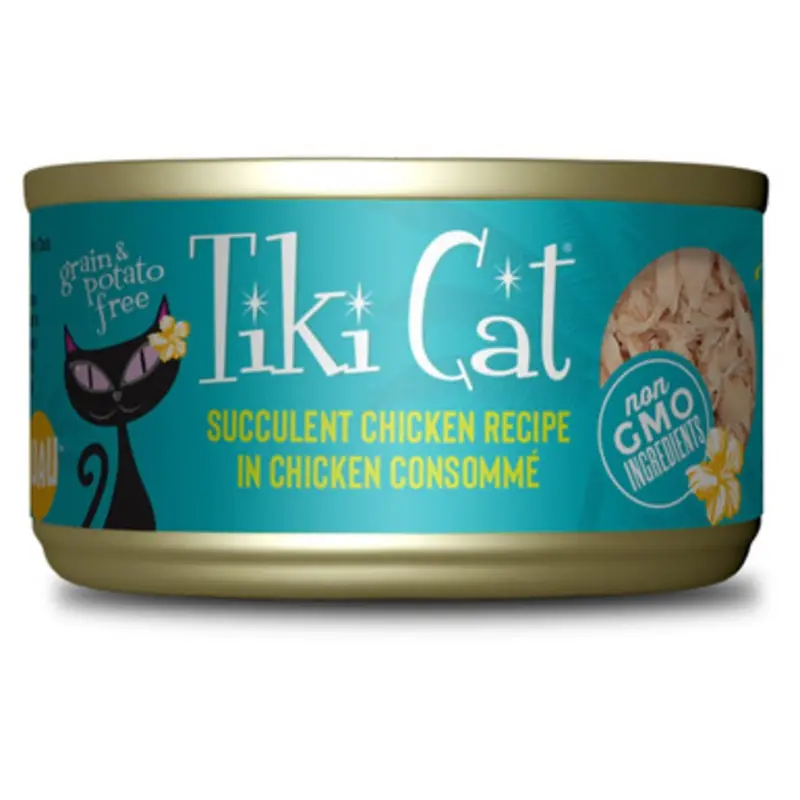 Tiki Cat Puka Puka Luau Succulent Chicken Canned Cat Food 2.8 oz
