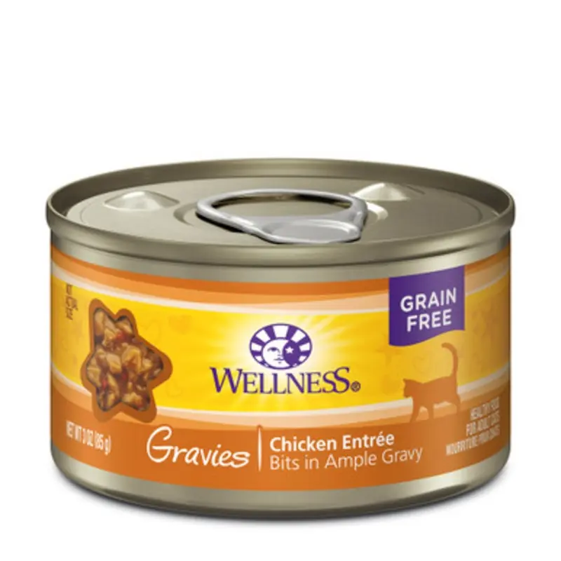 Wellness Complete Health Gravies Chicken Entree Canned Cat Food 3 oz