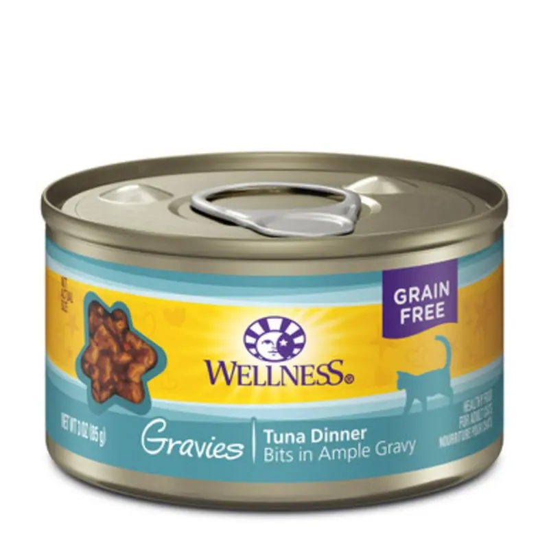 Wellness Complete Health Gravies Tuna Dinner Canned Cat Food 3 oz