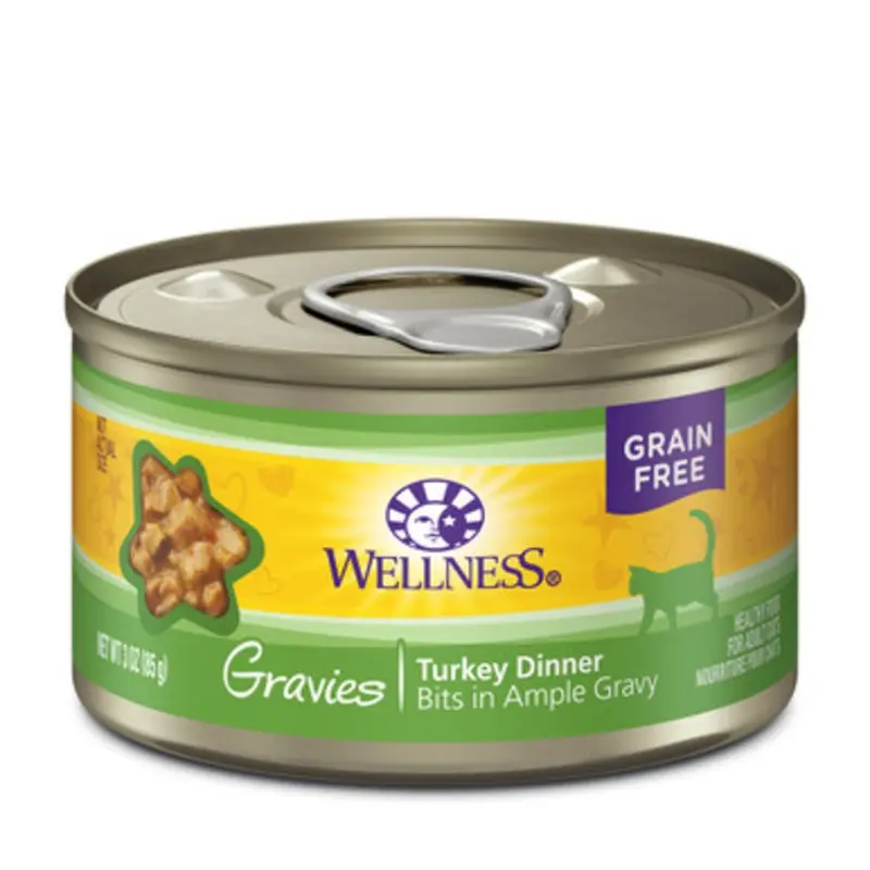 Wellness Complete Health Gravies Turkey Dinner Canned Cat Food 3 oz