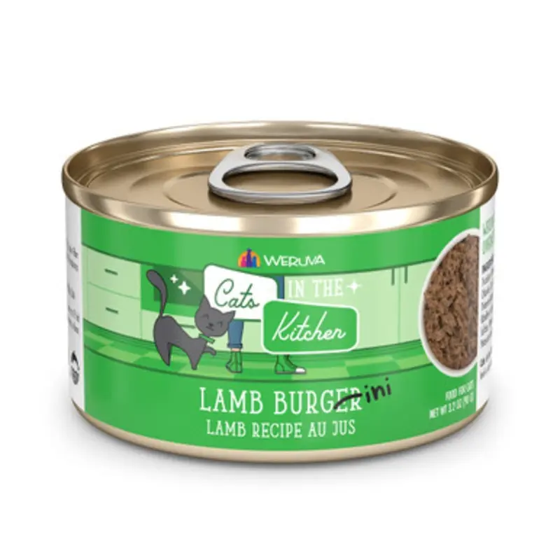 Weruva Cats in the Kitchen Lamb Burgini Lamb Recipe Au Jus Canned Cat Food 3.2 oz