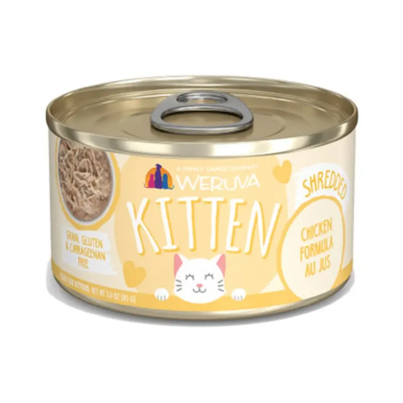 Weruva Kitten Chicken Formula Au Jus Canned Kitten Food 3 oz