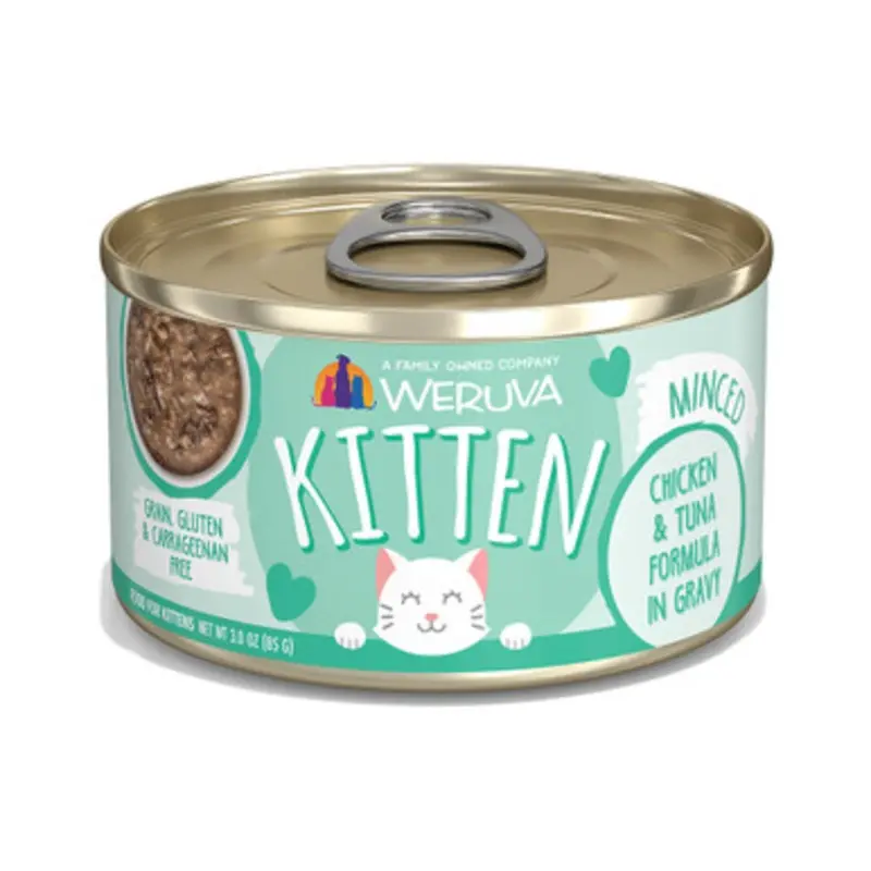 Weruva Kitten Chicken & Tuna Formula in Gravy Canned Kitten Food 3 oz