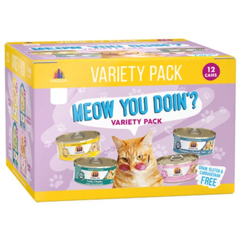 Weruva Meow You Doin? Variety Pack Wet Cat Food 3.0 oz - 12 ct