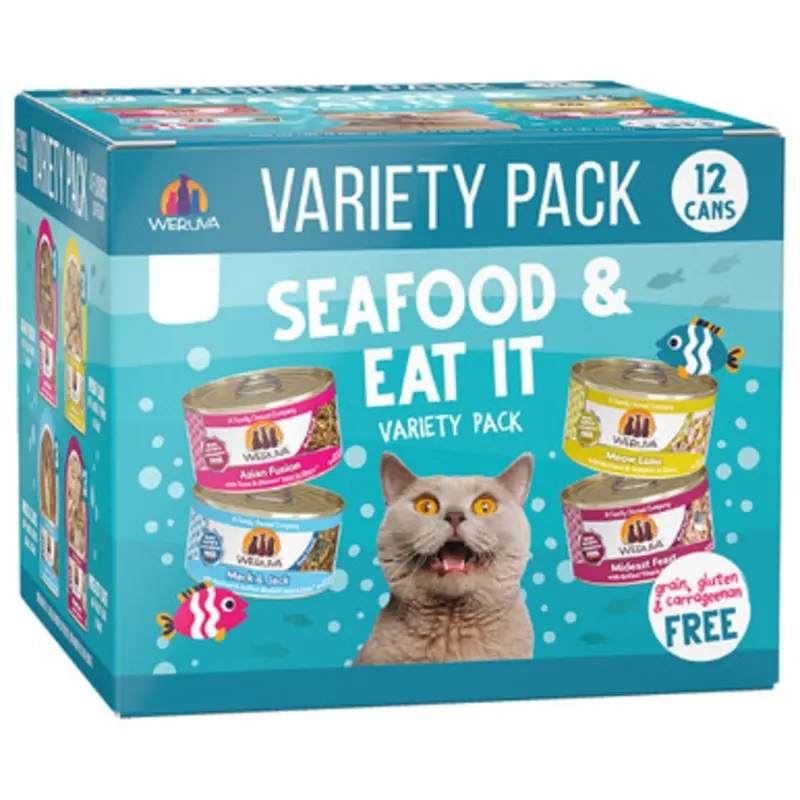 Weruva Seafood & Eat It Variety Pack Wet Cat Food 3.0 oz - 12 ct