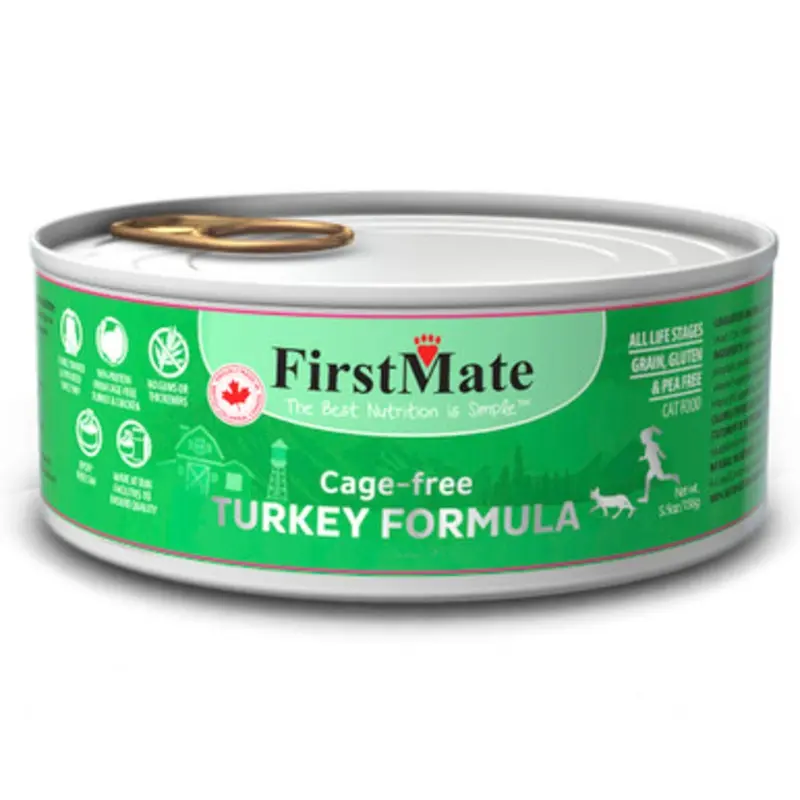 FirstMate Cage-Free Turkey Formula Canned Cat Food 3.2 oz