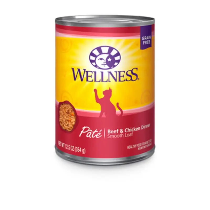 Wellness Complete Health Pate Beef & Chicken Canned Cat Food 3 oz