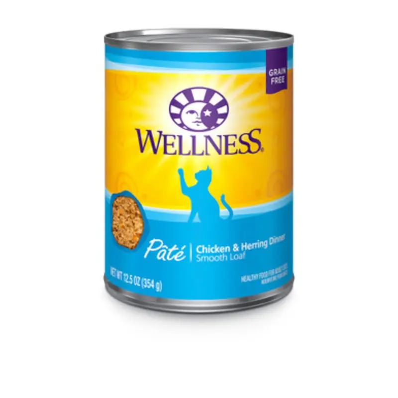 Wellness Complete Health Pate Chicken & Herring Canned Cat Food 3 oz