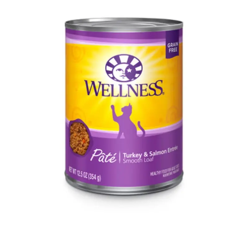 Wellness Complete Health Pate Turkey & Salmon Canned Cat Food 3 oz