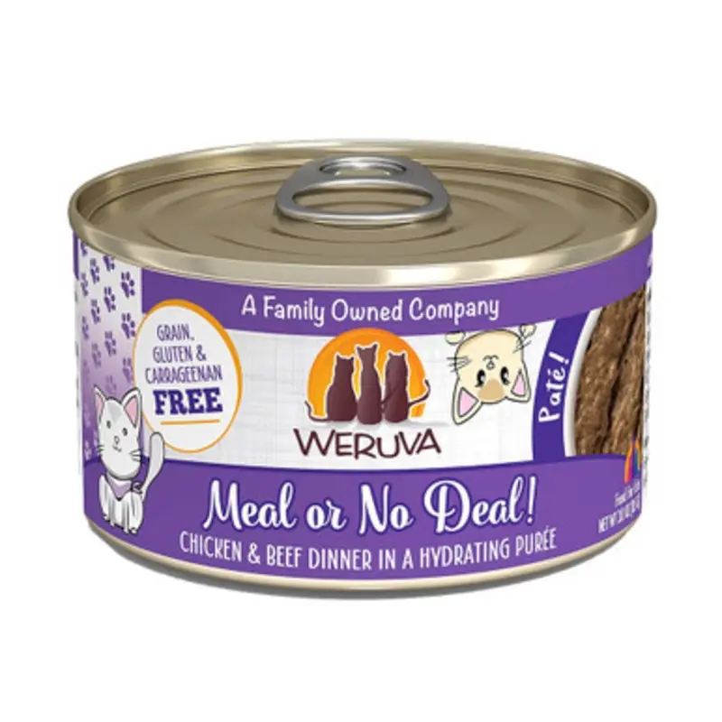 Weruva Meal or No Deal! with Chicken and Beef Canned Cat Food 3 oz