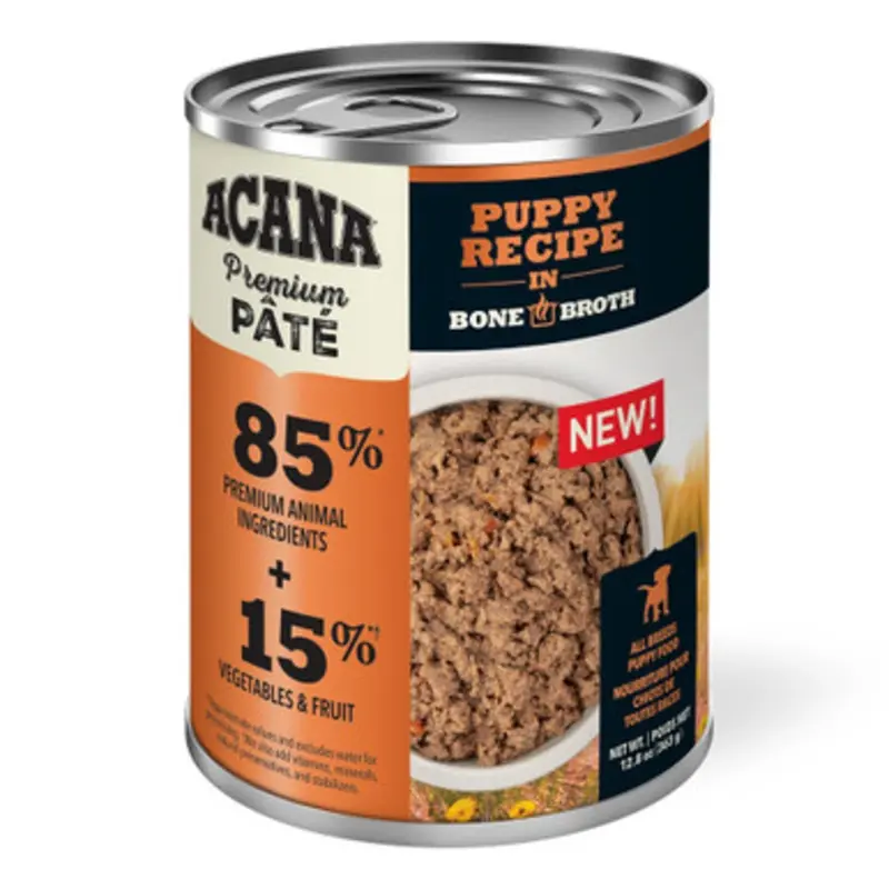 Acana Premium Pate Puppy Recipe in Bone Broth Canned Puppy Food 12.8 oz