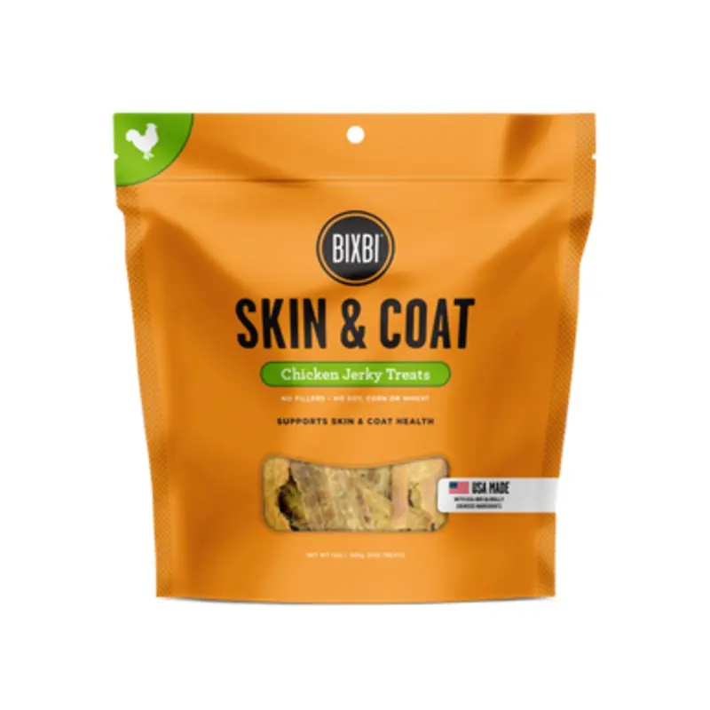 Bixbi Skin & Coat Chicken Jerky Dog Treats 5 oz