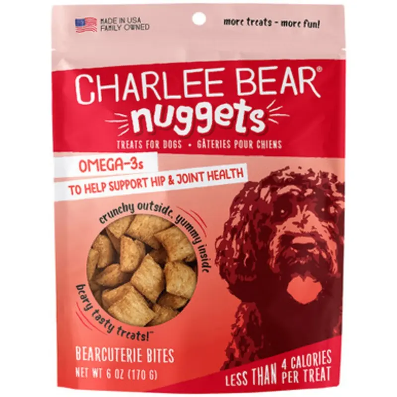 Charlee Bear Nuggets Bearcuterie Bites Crunchy Dog Treats 6 oz