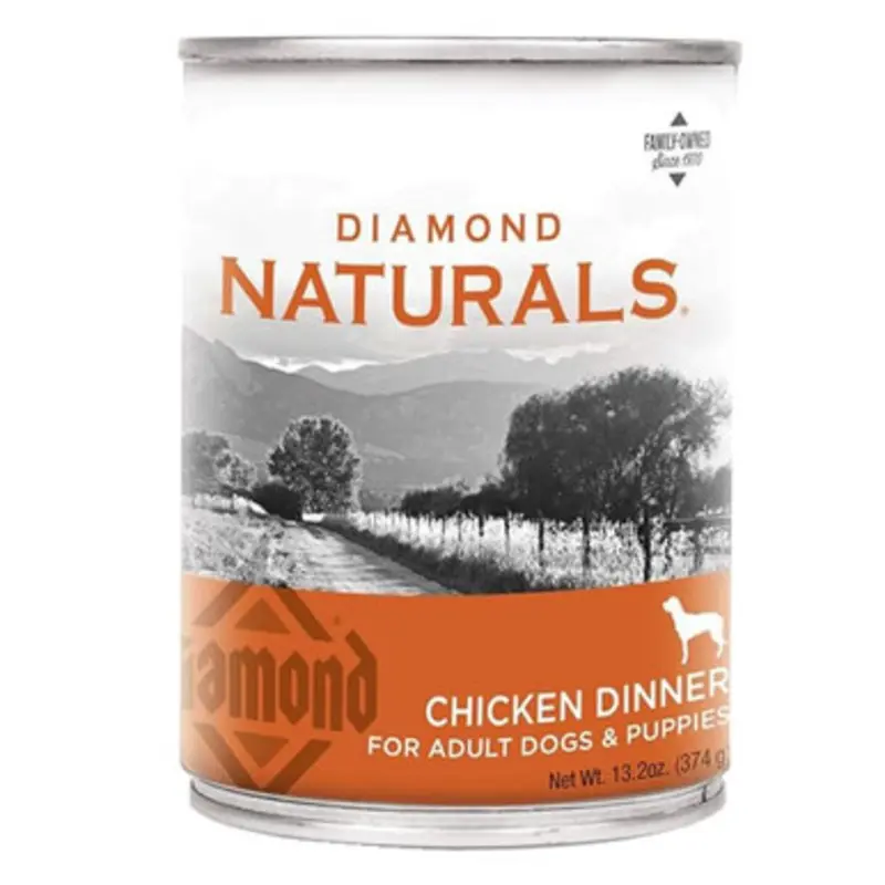 Diamond Naturals Chicken Dinner Adult & Puppy Canned Dog Food 13.2 oz
