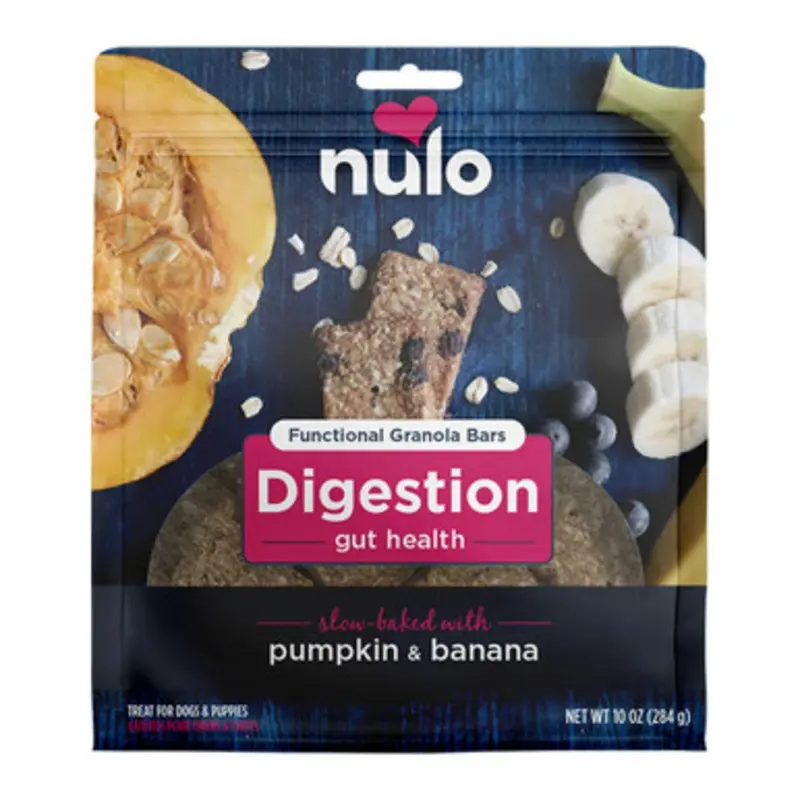 Nulo Functional Granola Digestion Slow-Baked w/ Pumpkin & Banana Dog Treats 10 oz