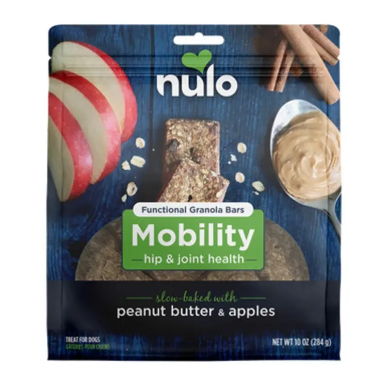 Nulo Functional Granola Mobility Slow-Baked w/ Peanut Butter & Apples Dog Treats 10 oz