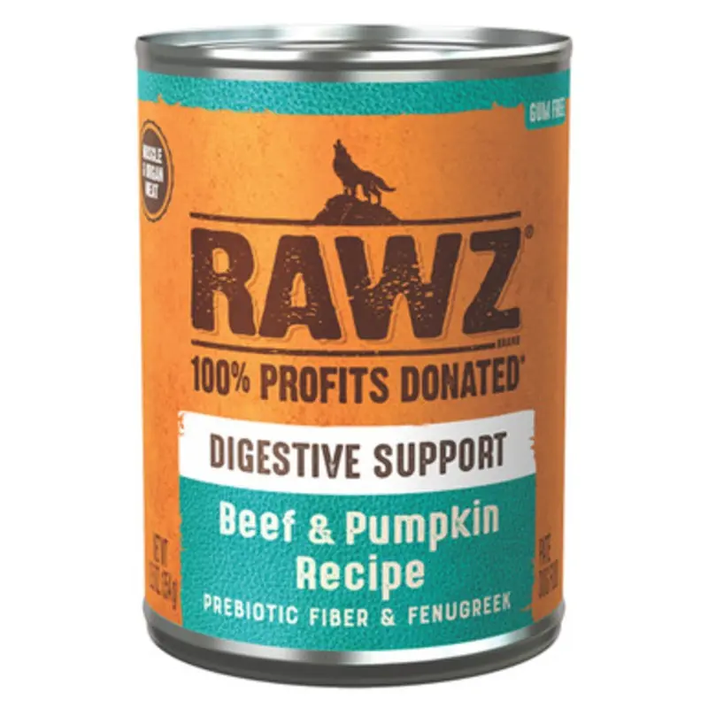 RAWZ Digestive Support Beef & Pumpkin Recipe Canned Dog Food 12.5 oz