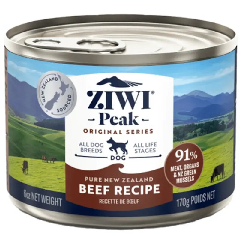 ZIWI Peak Beef Recipe Canned Dog Food 6 oz