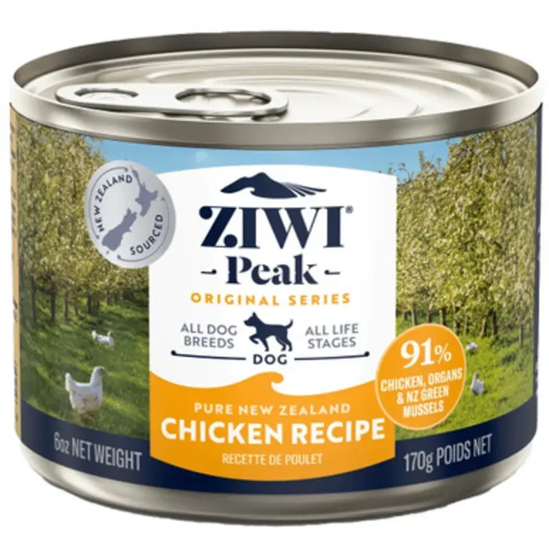 ZIWI Peak Chicken Recipe Canned Dog Food 6 oz