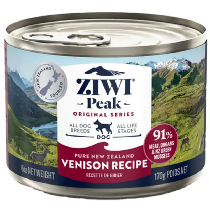 ZIWI Peak Venison Recipe Canned Dog Food 6 oz
