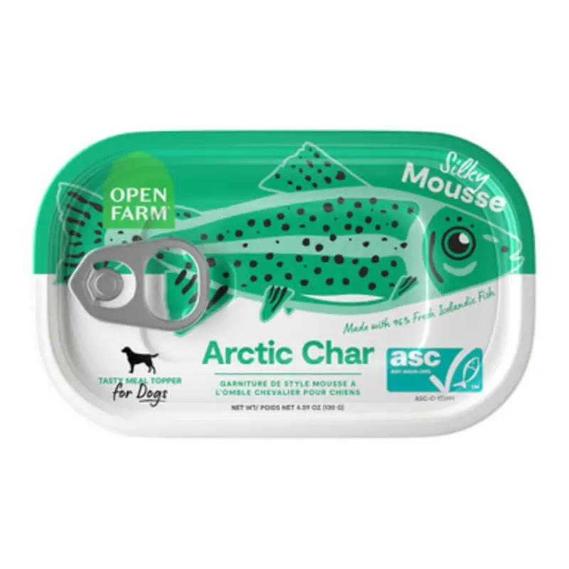 Open Farm Artic Char Silky Mousse Canned Dog Food Topper 4.59 oz