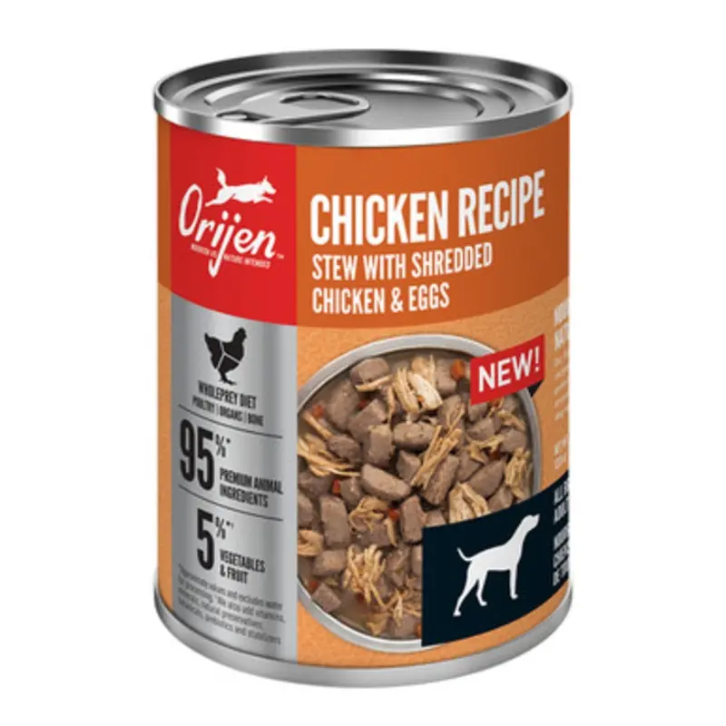 Orijen Chicken Recipe Stew w/Shredded Chicken & Eggs Canned Dog Food 12.8 oz
