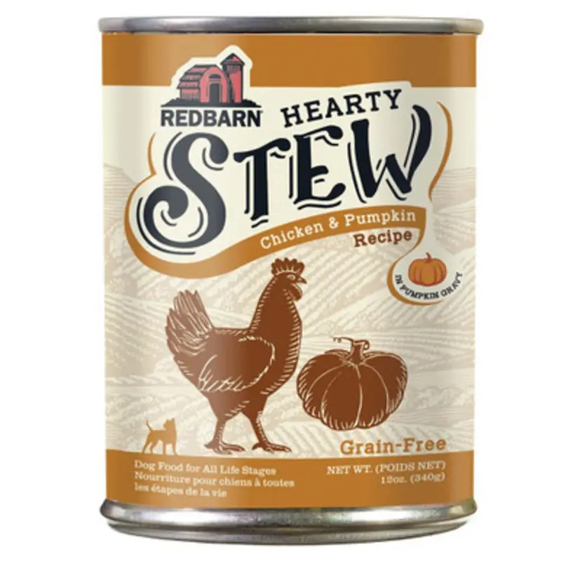 Redbarn Hearty Stew Chicken & Pumpkin Recipe In Pumpkin Gravy Canned Dog Food 12 oz
