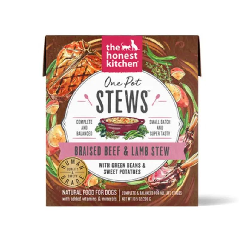 The Honest Kitchen One Pot Stews Braised Beef & Lamb Wet Dog Food 10.5 oz