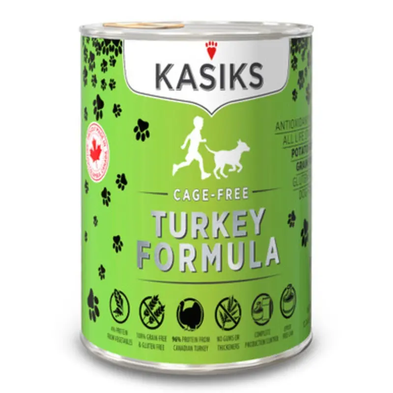 Kasiks Cage-Free Turkey Formula Canned Dog Food 12.2 oz