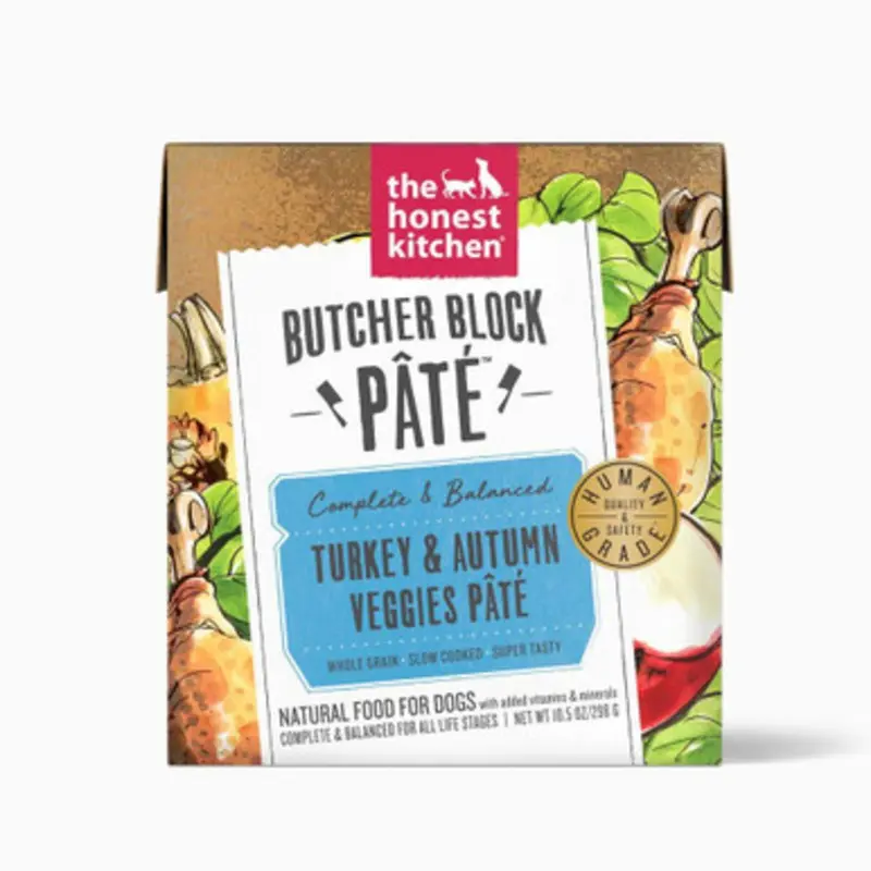 The Honest Kitchen Butcher Block Pate Turkey & Autumn Veggies Wet Dog Food 10.5 oz