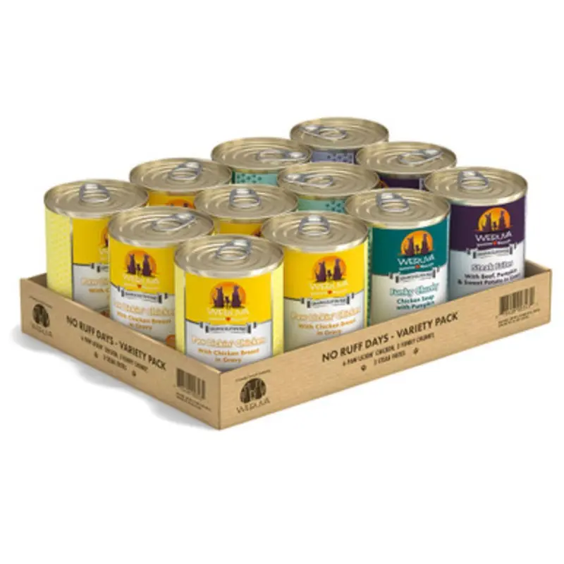 Weruva No Ruff Days Variety Pack Canned Dog Food 14 oz - 12 ct