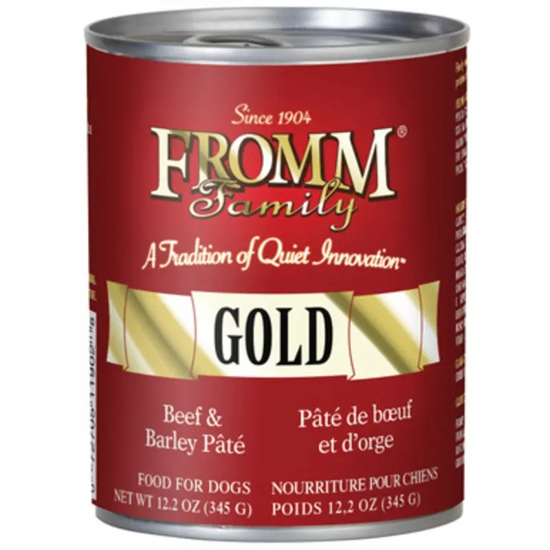 Fromm Pate Beef & Barley Pate Canned Dog Food 12.2 oz