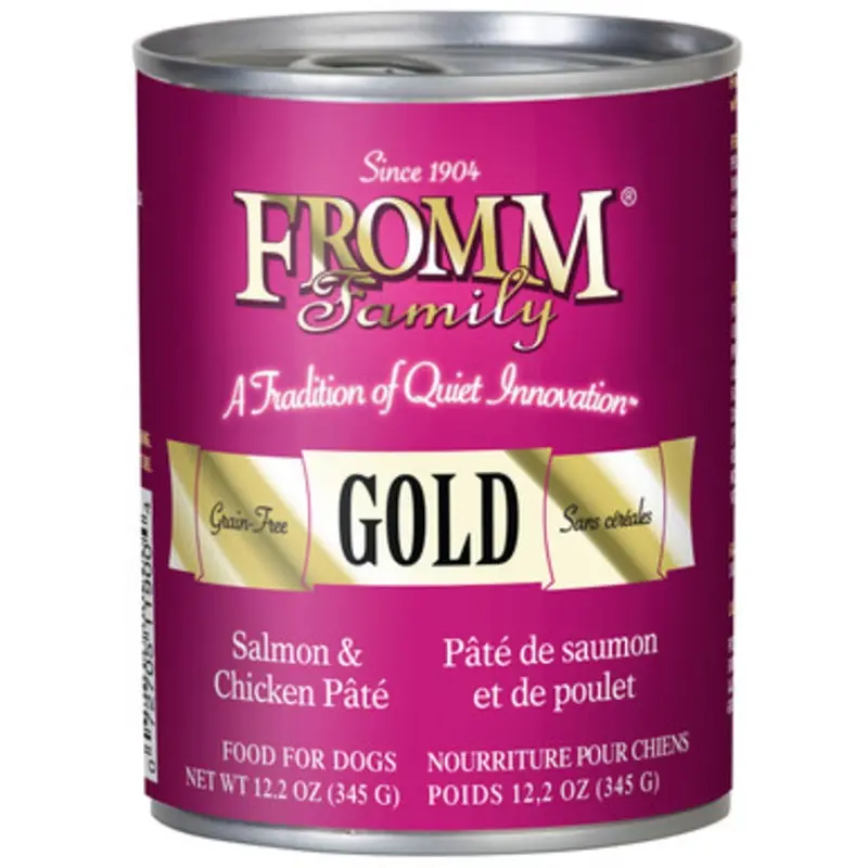 Fromm Pate Salmon & Chicken Pate Canned Dog Food 12.2 oz