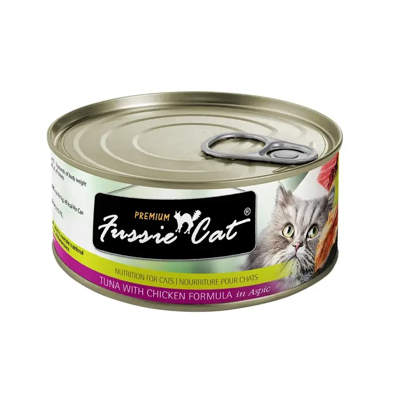 Fussie Cat Premium Tuna with Chicken in Aspic Grain-Free Canned Cat Food