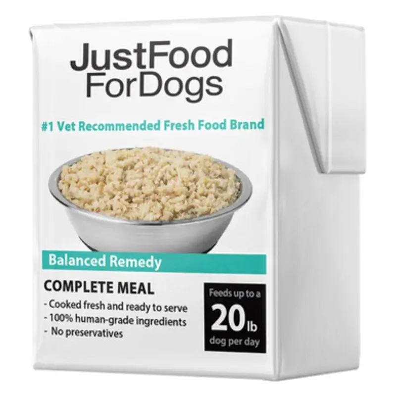 JustFoodForDogs Pantry Fresh Balanced Remedy Gently Cooked Dog Food 12.5 oz